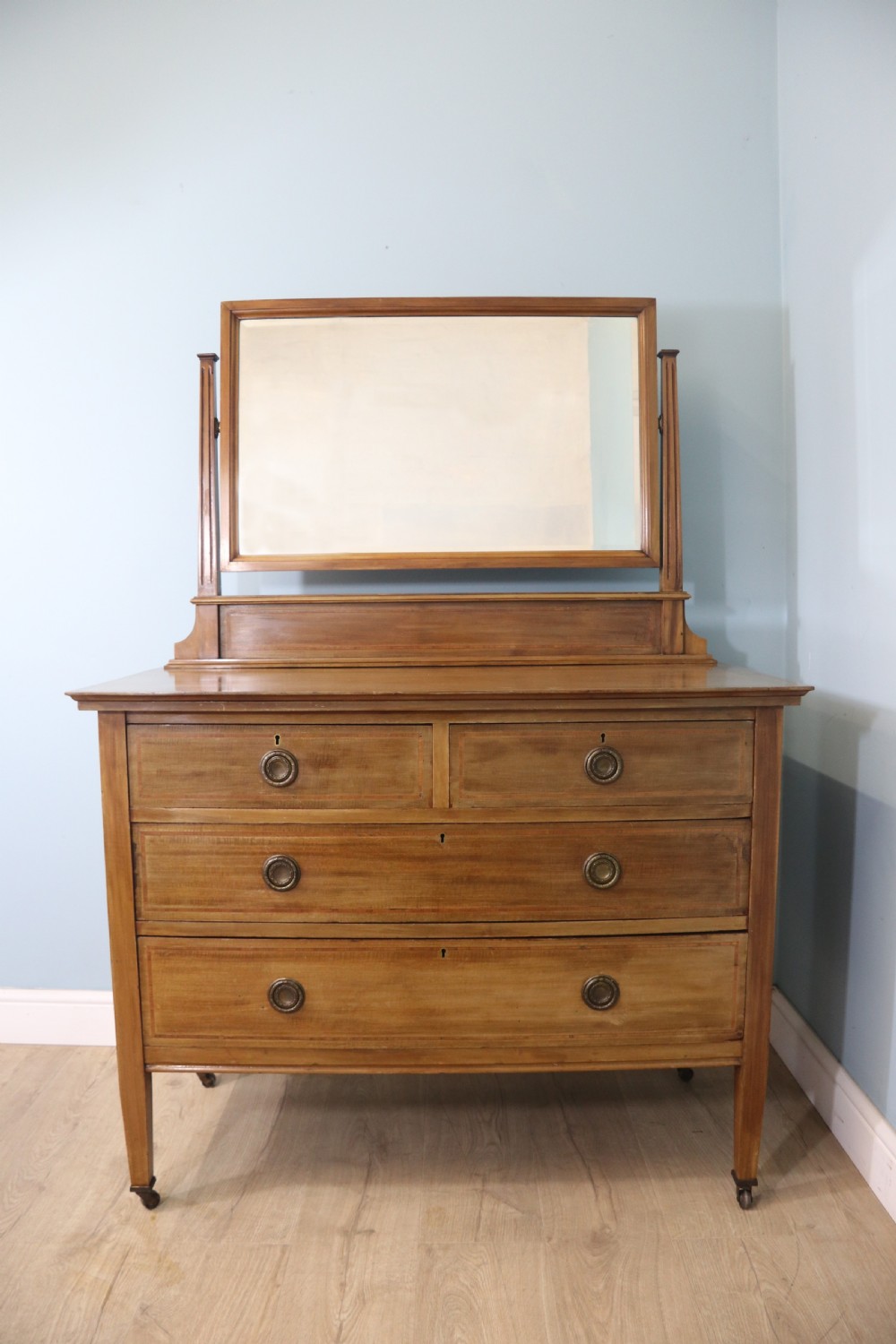 A lovely late 19th century American Walnut dressing chest.  View V