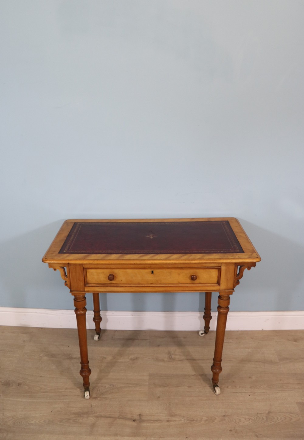 Late 19th century walnut writing table 