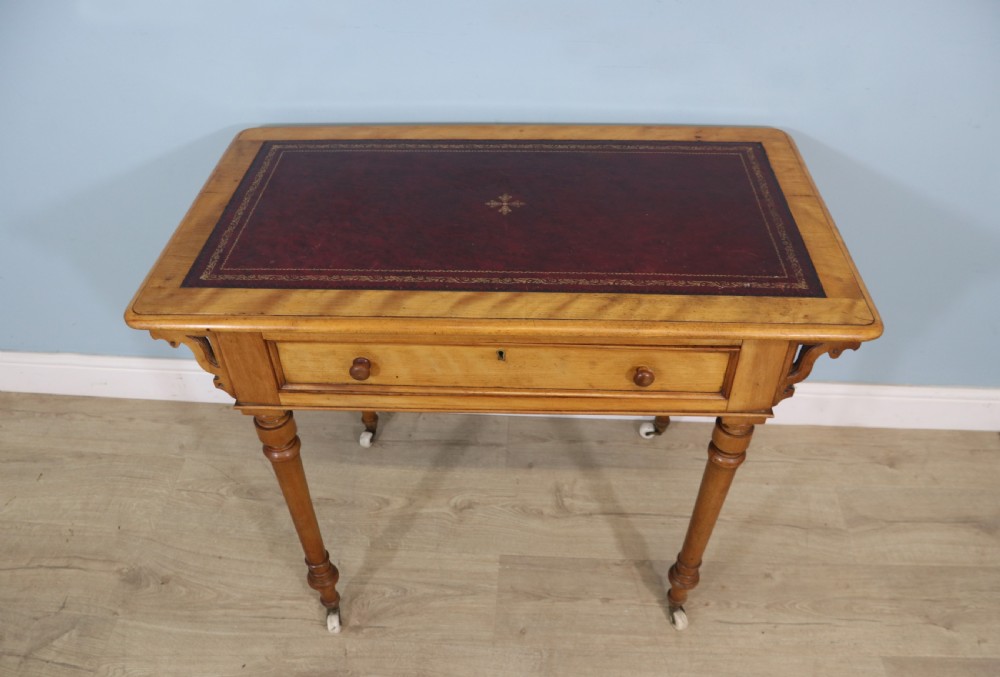 Late 19th century walnut writing table  View II