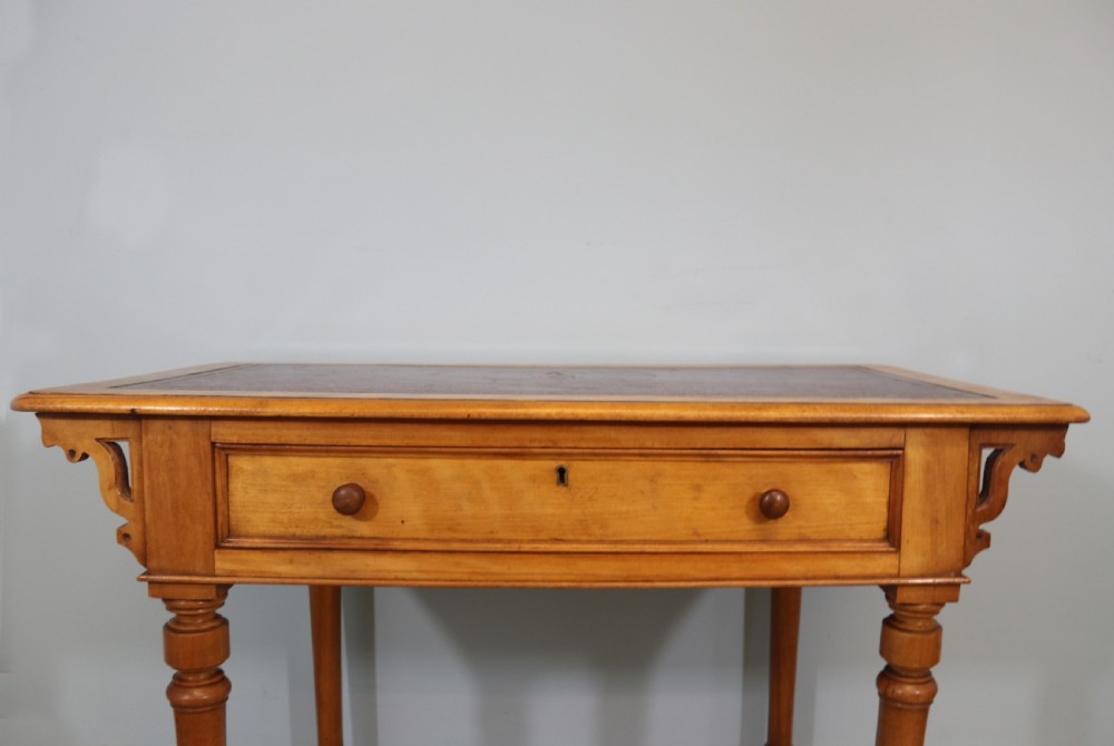 Late 19th century walnut writing table  View III