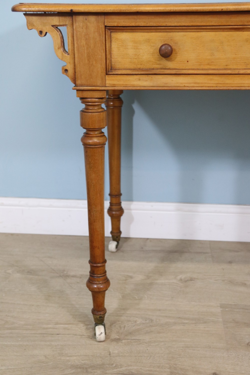 Late 19th century walnut writing table  View X