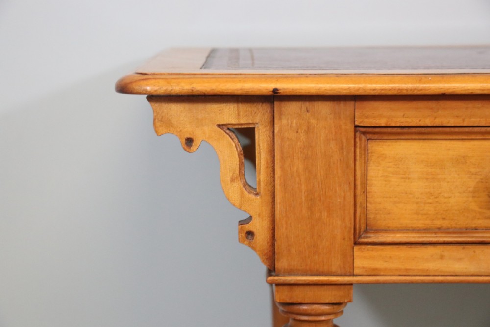Late 19th century walnut writing table  View XIII