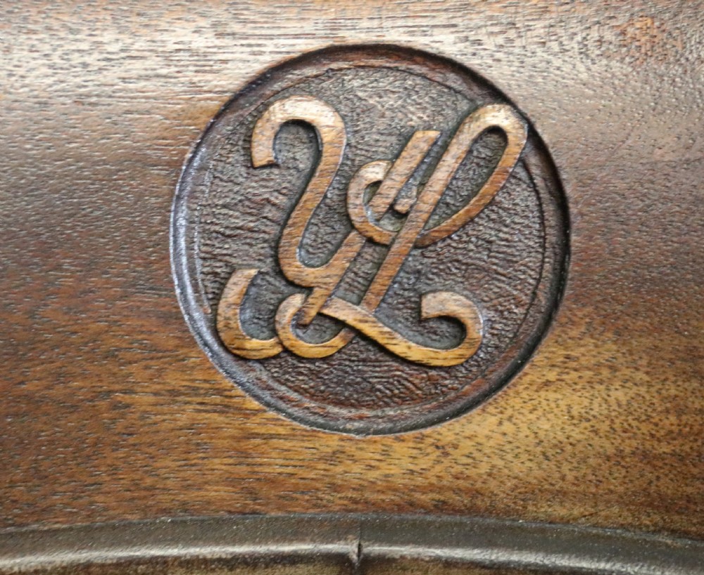 A wonderful late Victorian walnut framed and cast iron based revolving office chair View XIV