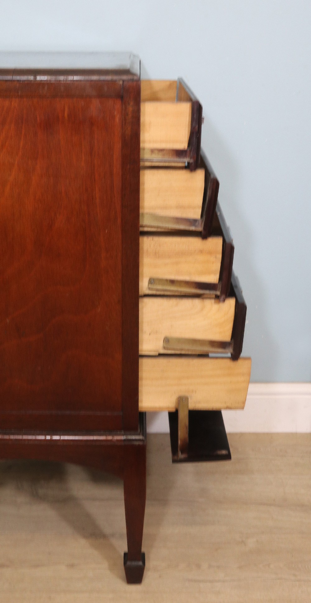A lovely Art Deco period music cabinet with five drawers!  View V