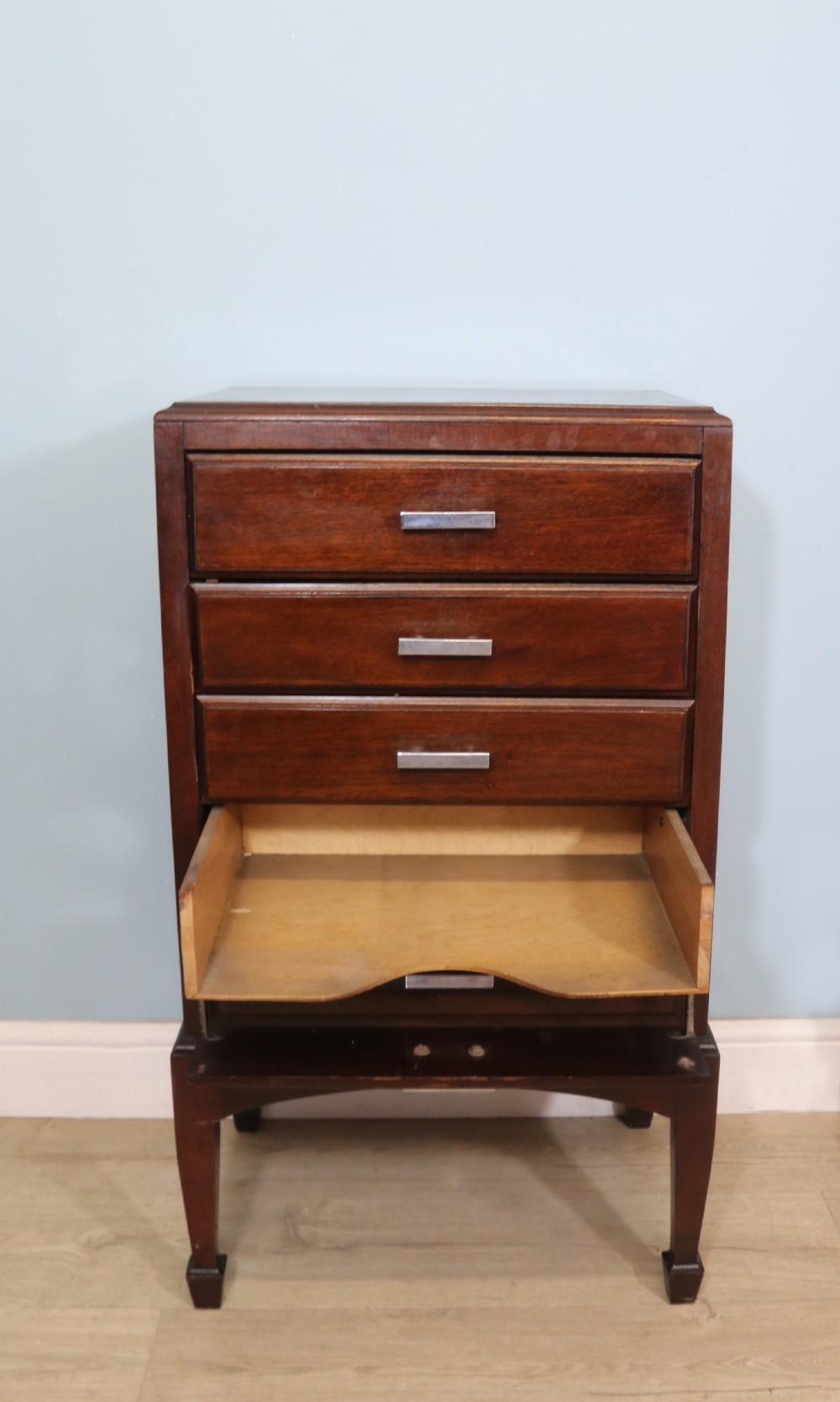 A lovely Art Deco period music cabinet with five drawers!  View X