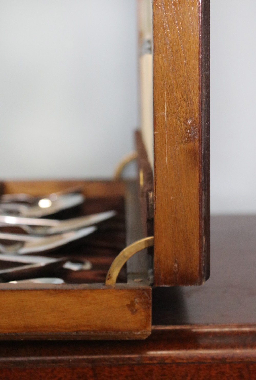  A lovely six-person canteen of silver plated and steel cutlery.  View VIII