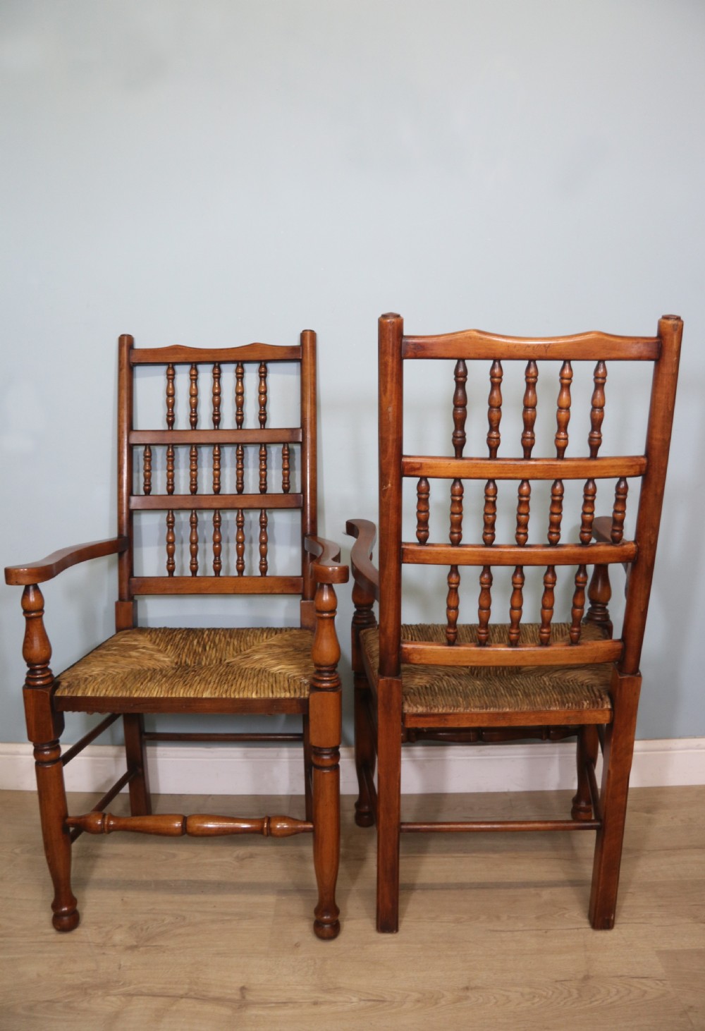 Farmhouse Style!  matching set of eight carver chairs View VI
