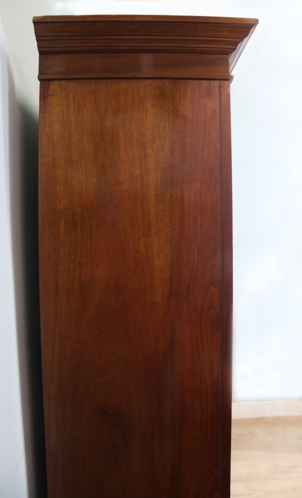 Late Victorian American walnut wardrobe View V