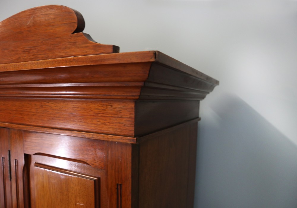 Late Victorian American walnut wardrobe View IX