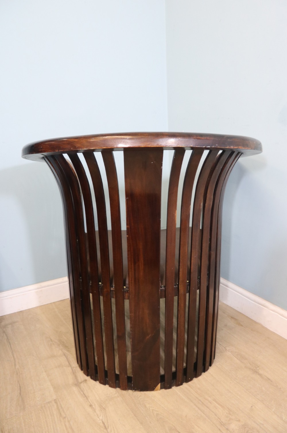 An early 20th century hardwood framed chair with curved back View VIII