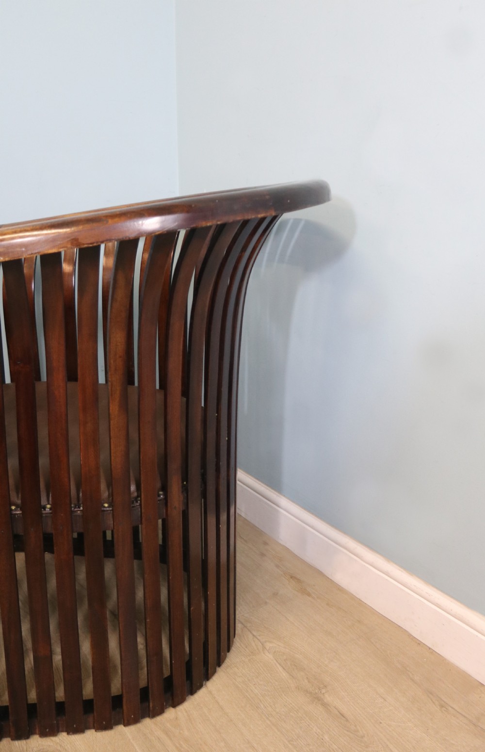 An early 20th century hardwood framed chair with curved back View XVIII