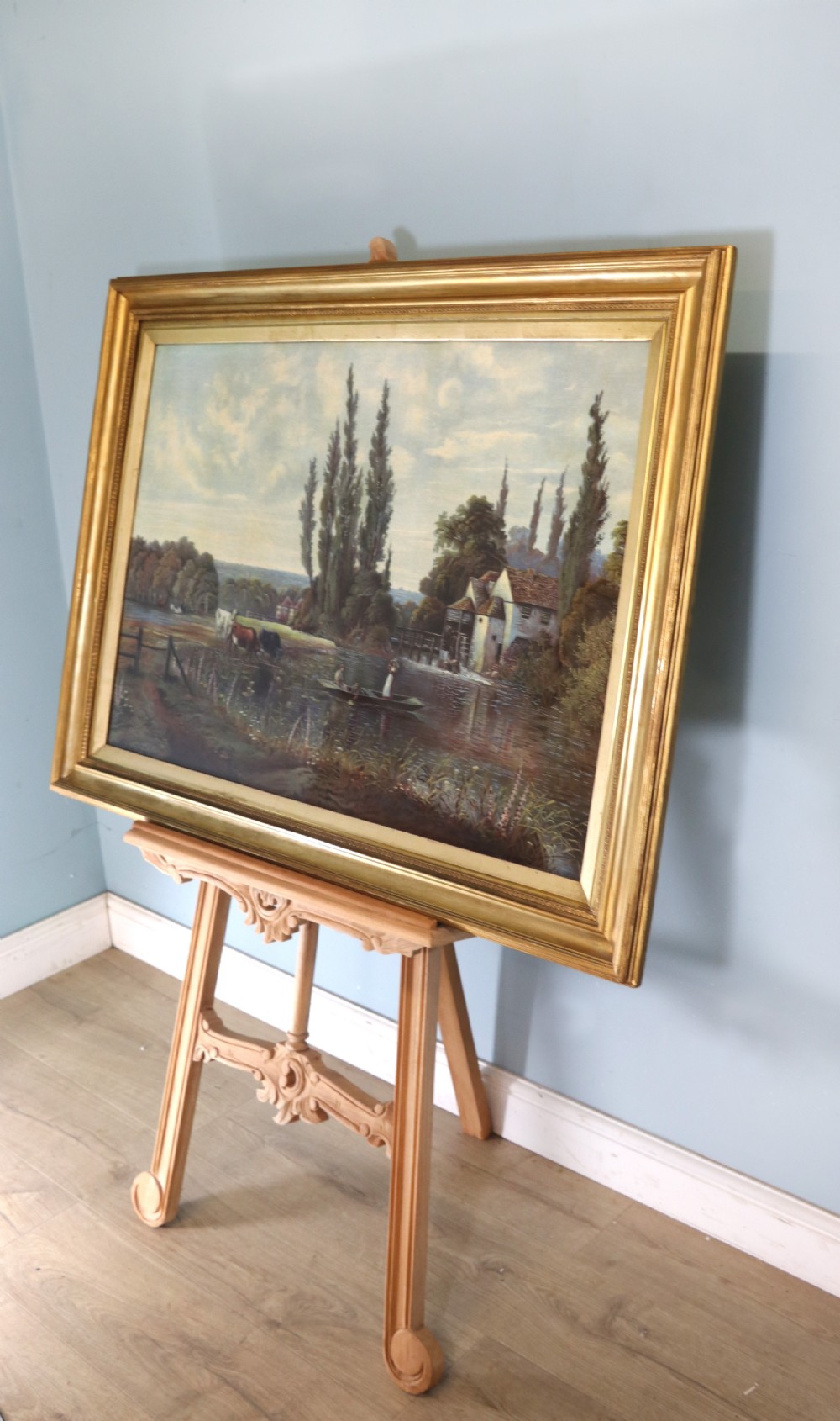 True pair of lovely Victorian oleographs depicting  View III