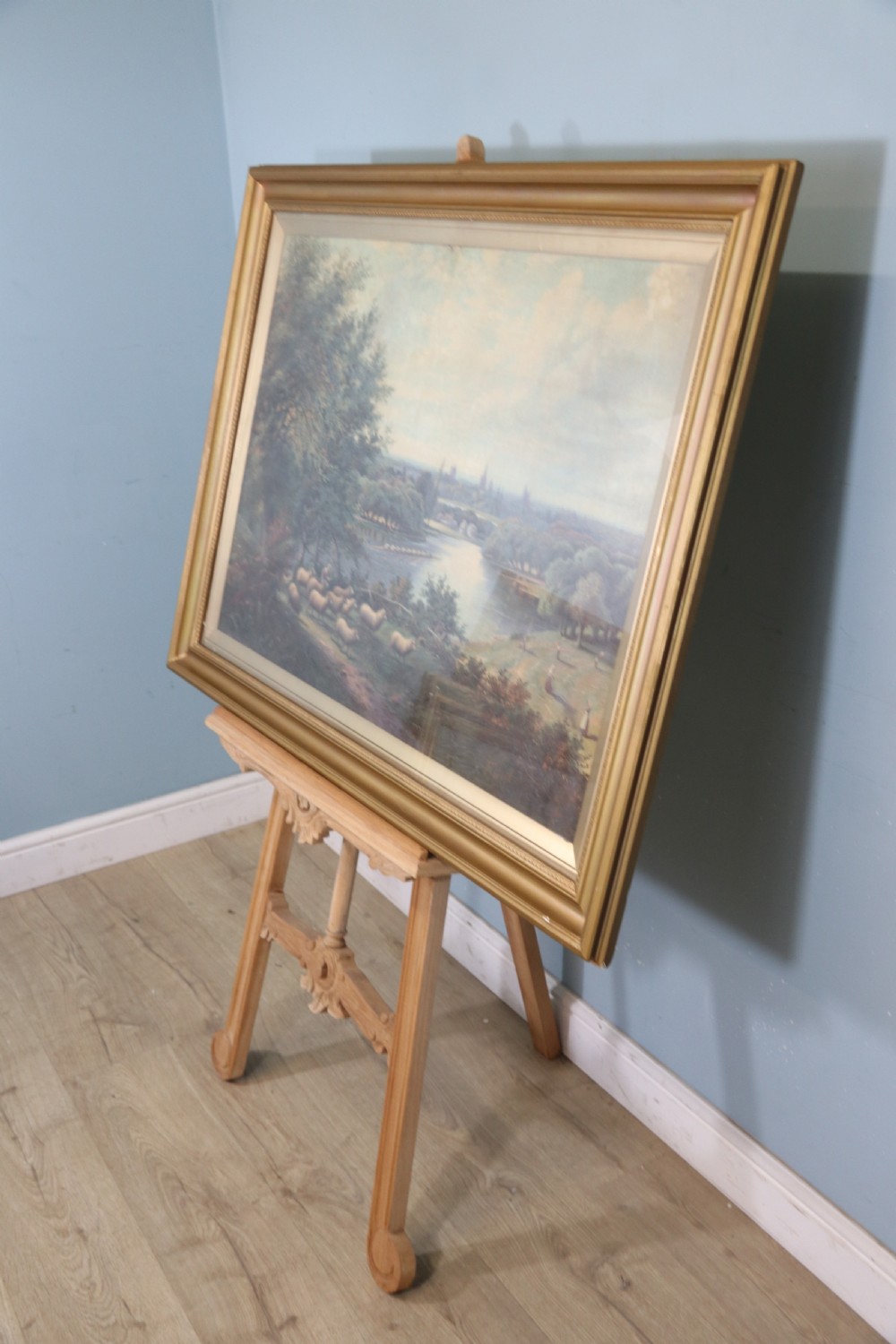 True pair of lovely Victorian oleographs depicting  View VIII