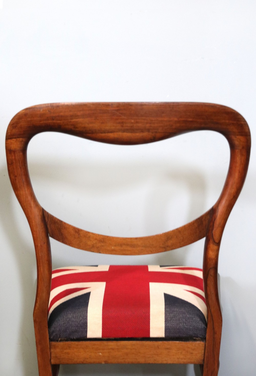 Pair of quality Victorian solid rosewood framed balloon back dining chairs View XVI