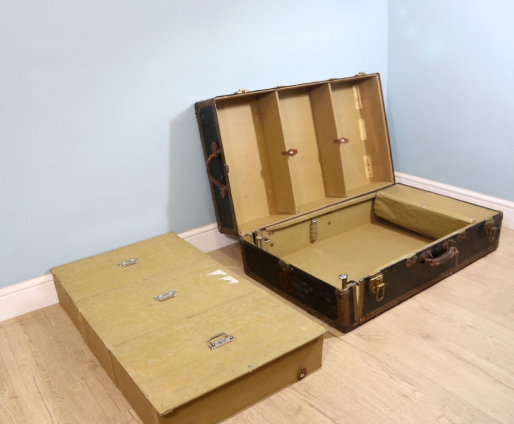 Shipping Line interest! A wonderful steamer trunk with fitted interior View IX