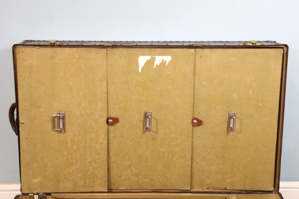 Shipping Line interest! A wonderful steamer trunk with fitted interior View XXIV