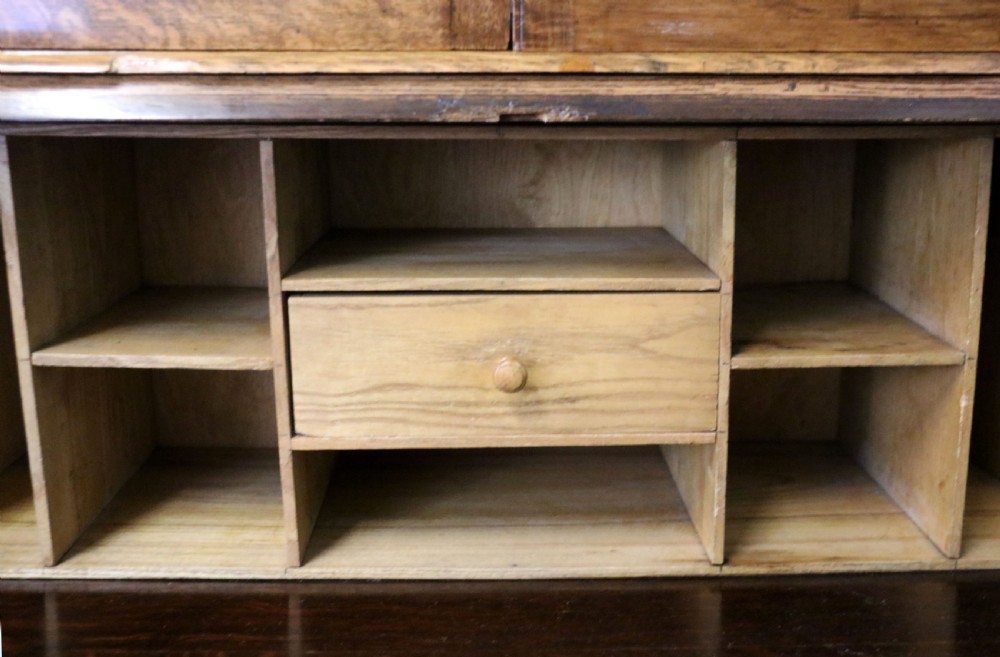 Early 20th century oak bureau bookcase View XII