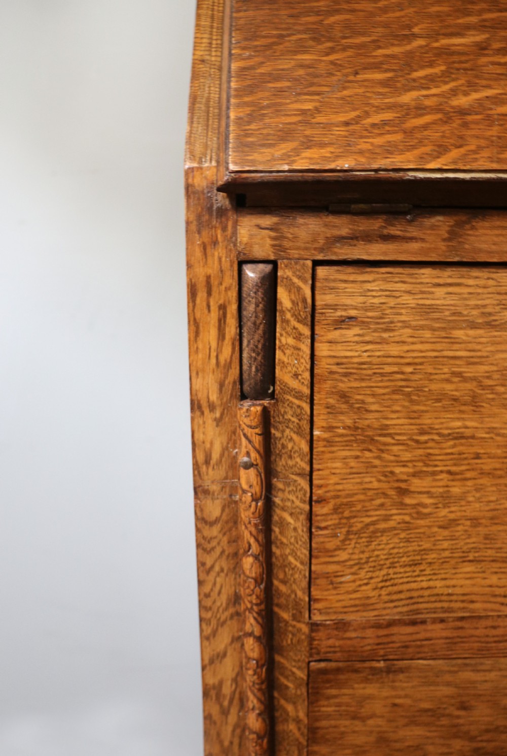 Early 20th century oak bureau bookcase View XVI