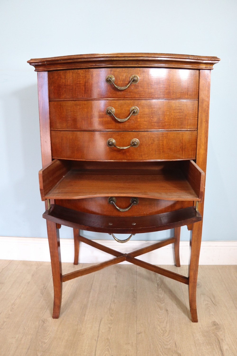 Edwardian mahogany music cabinet View VII