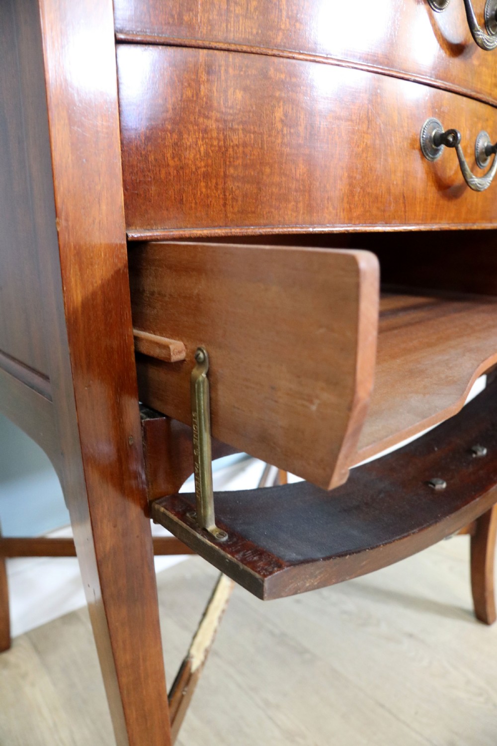 Edwardian mahogany music cabinet View XIV