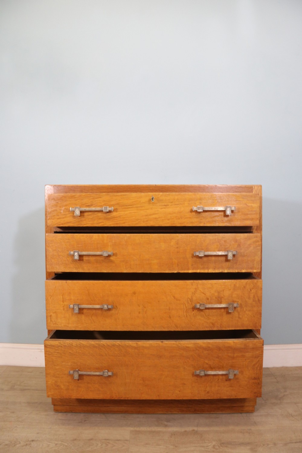 A stylish Heals style four drawer chest of drawers  View IV