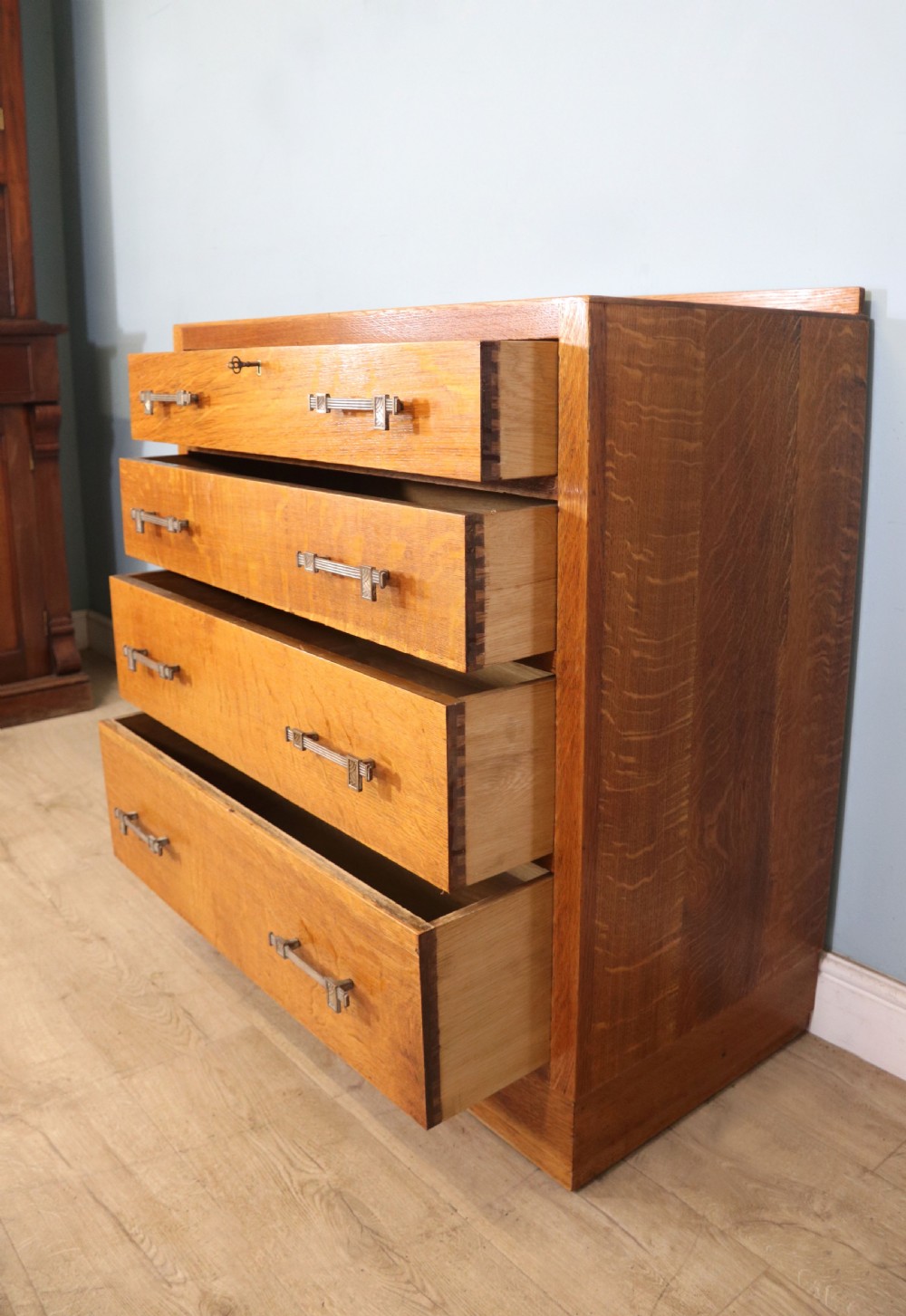 A stylish Heals style four drawer chest of drawers  View VI