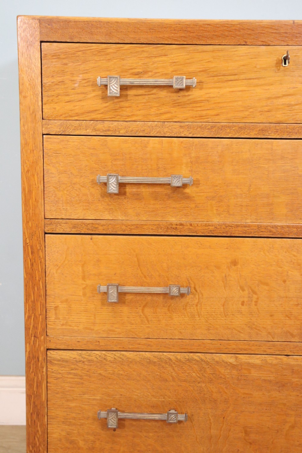 A stylish Heals style four drawer chest of drawers  View XII