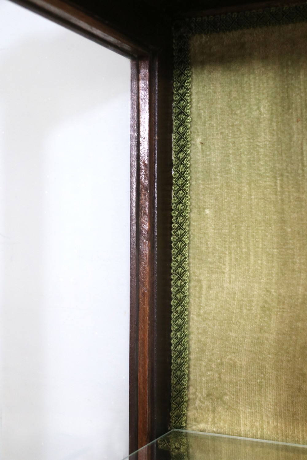 A lovely 1930’s walnut veneered display cabinet  View XX