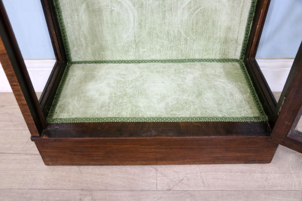 A lovely 1930’s walnut veneered display cabinet  View XXVI