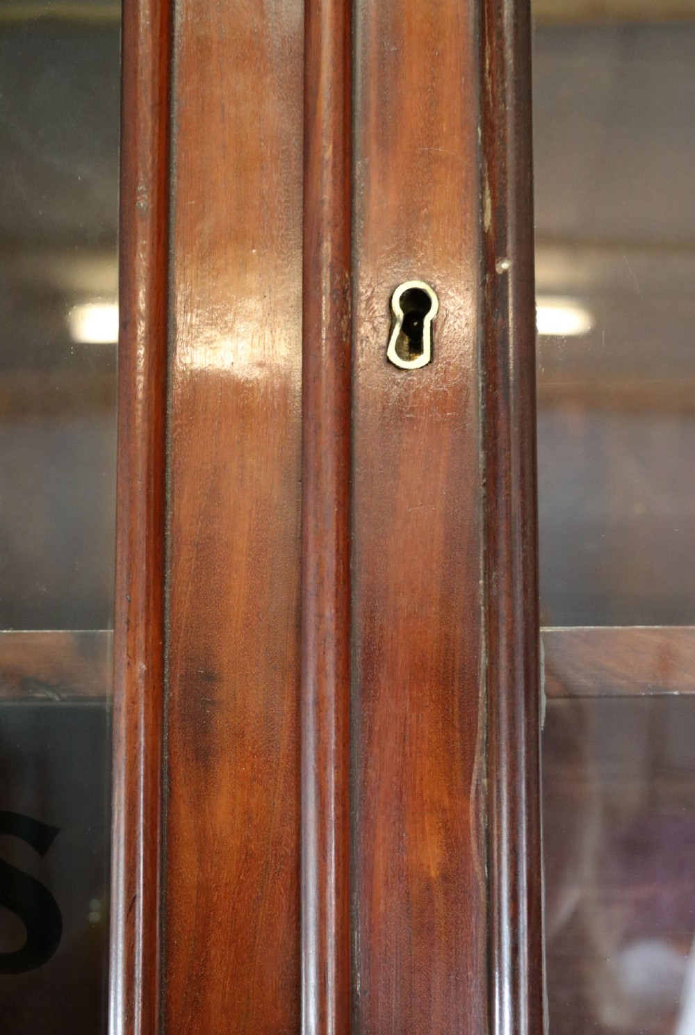 A lovely quality early Victorian mahogany bookcase cabinet View XV
