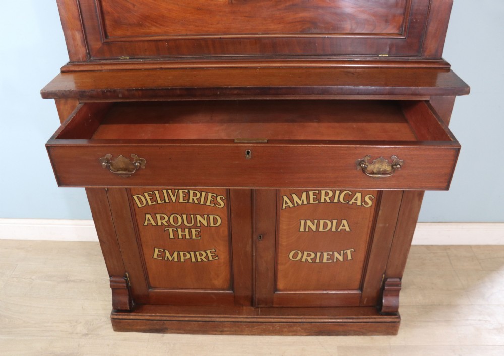 A lovely quality early Victorian mahogany bookcase cabinet View XXII
