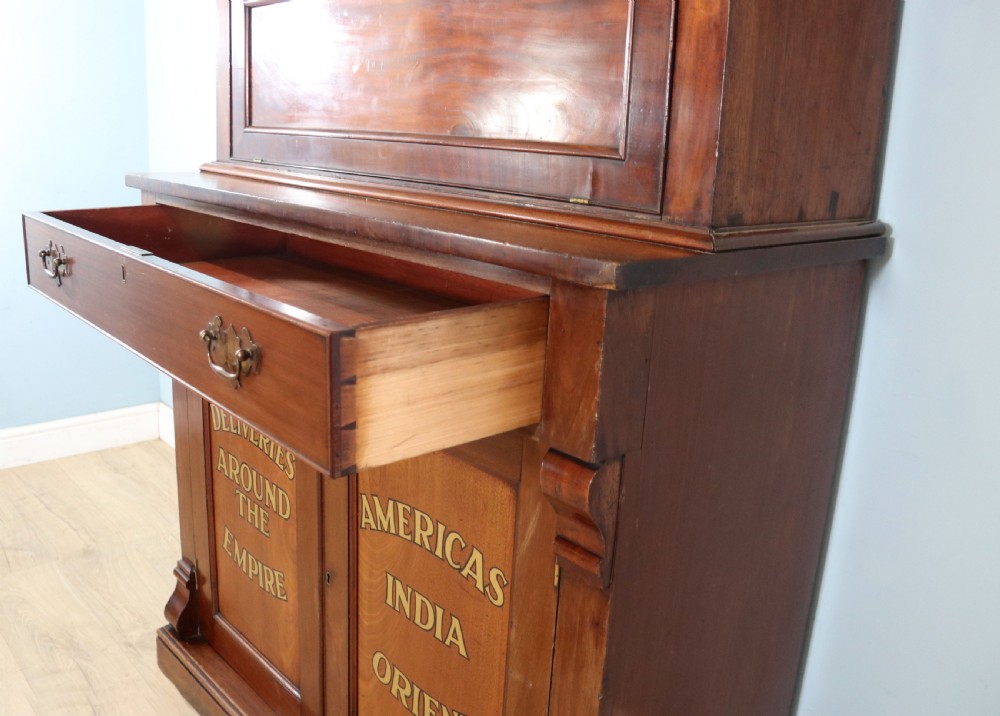 A lovely quality early Victorian mahogany bookcase cabinet View XXIII
