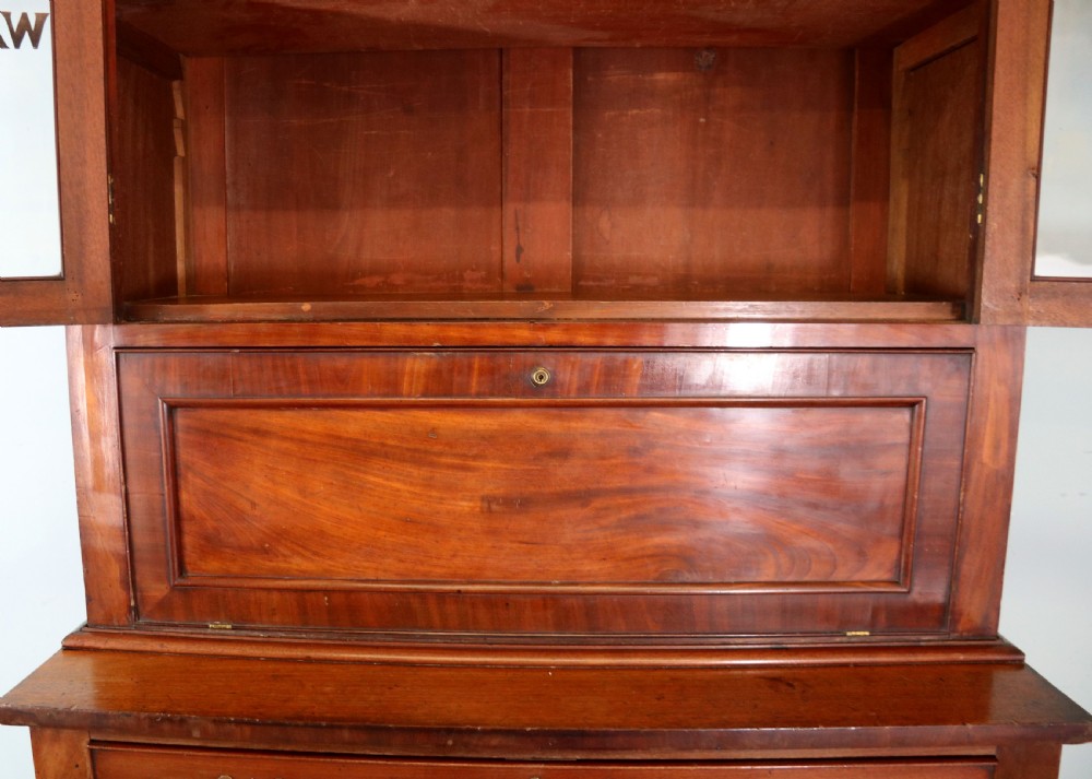 A lovely quality early Victorian mahogany bookcase cabinet View XXIV