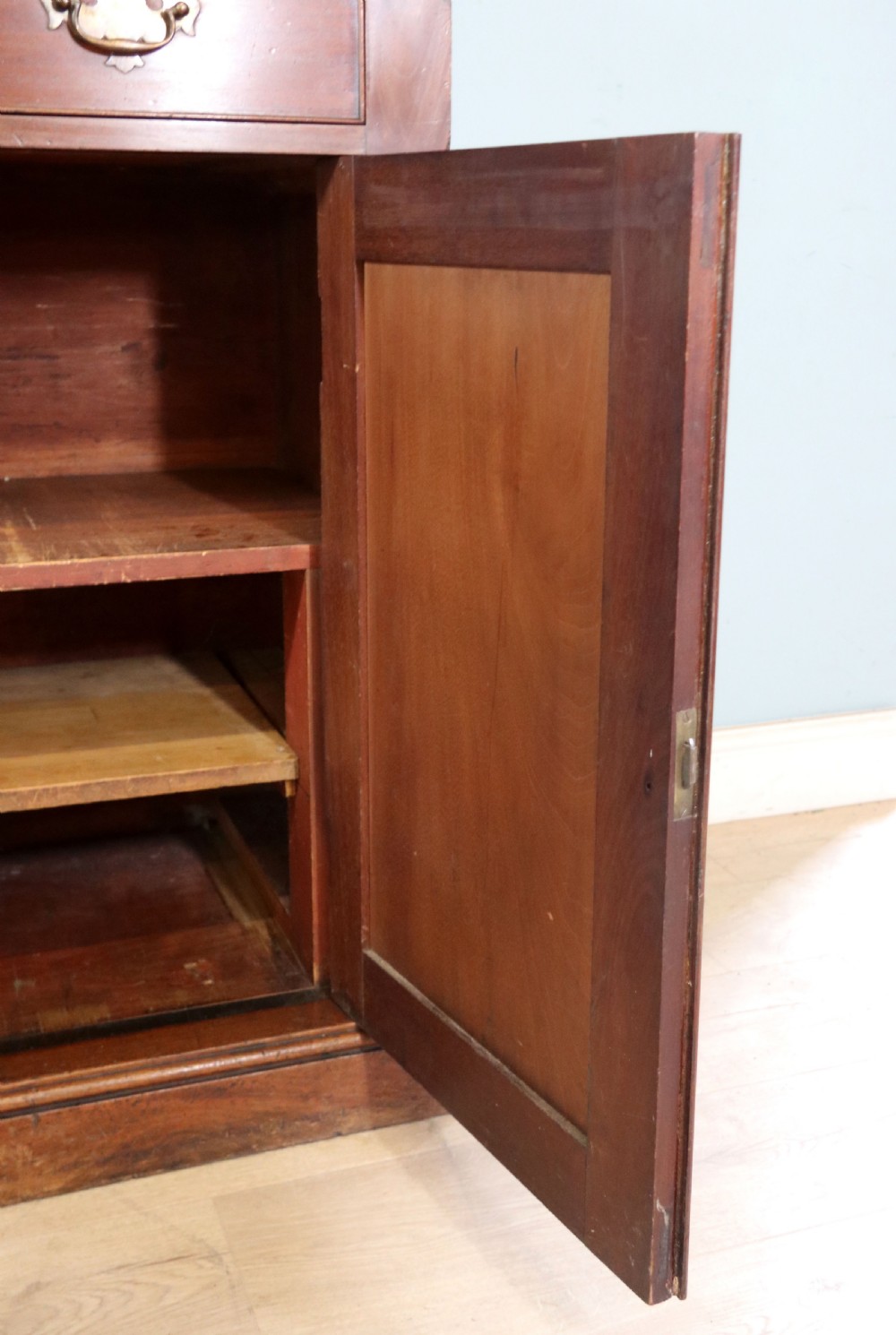 A lovely quality early Victorian mahogany bookcase cabinet View XXX