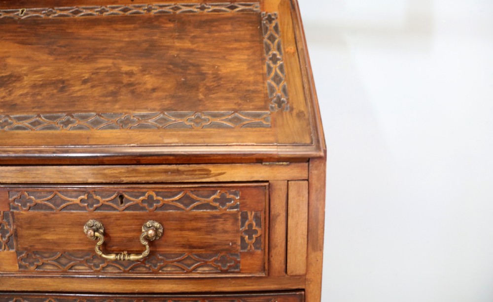 This excellent quality Edwardian mahogany bureau bookcase cabinet  View XXX