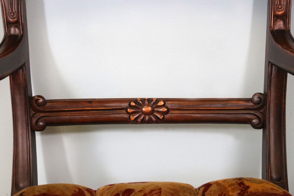 A lovely comfortable Victorian mahogany bar back carver chair  View III