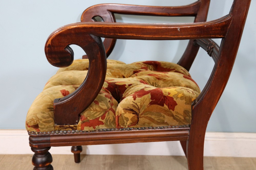 A lovely comfortable Victorian mahogany bar back carver chair  View IV