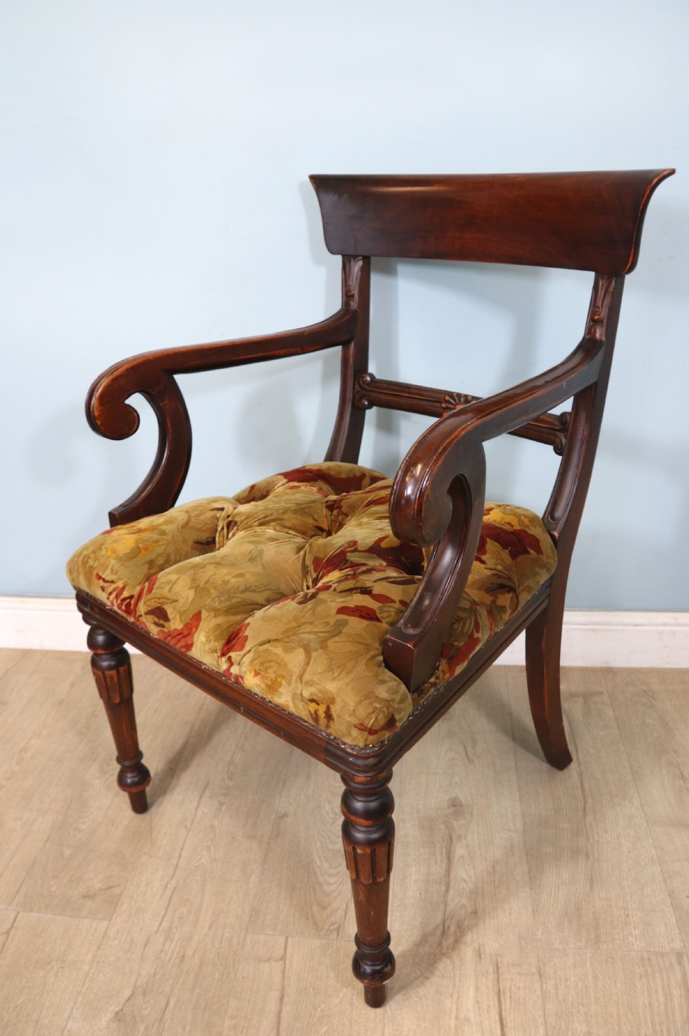 A lovely comfortable Victorian mahogany bar back carver chair  View VIII