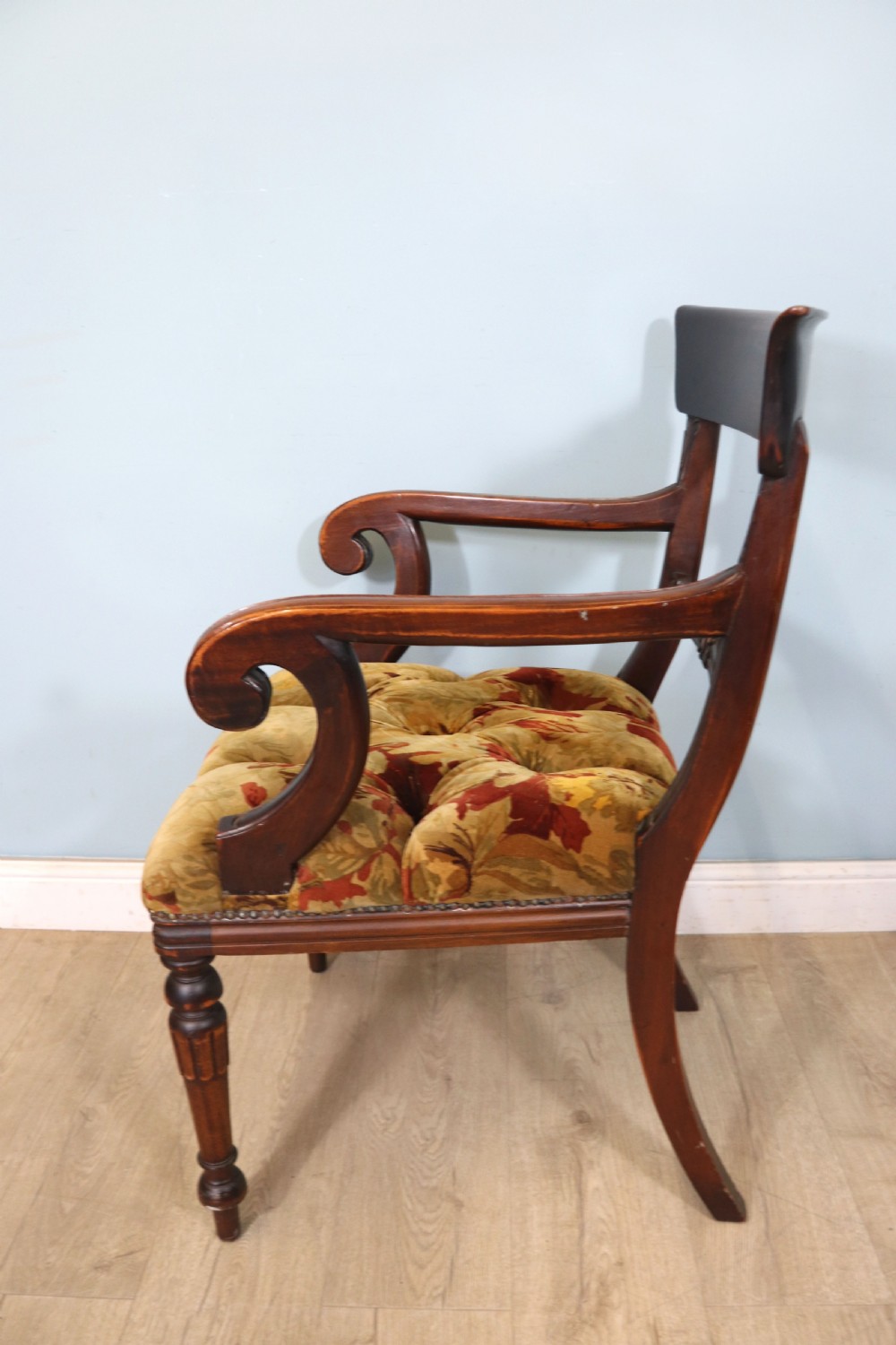 A lovely comfortable Victorian mahogany bar back carver chair  View IX
