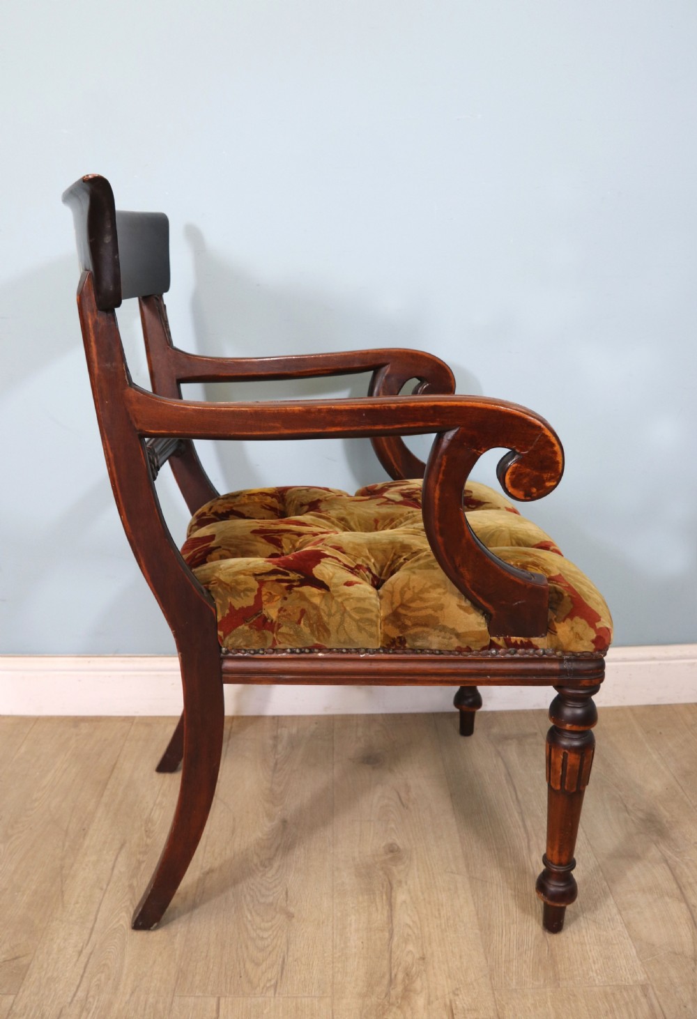 A lovely comfortable Victorian mahogany bar back carver chair  View XII