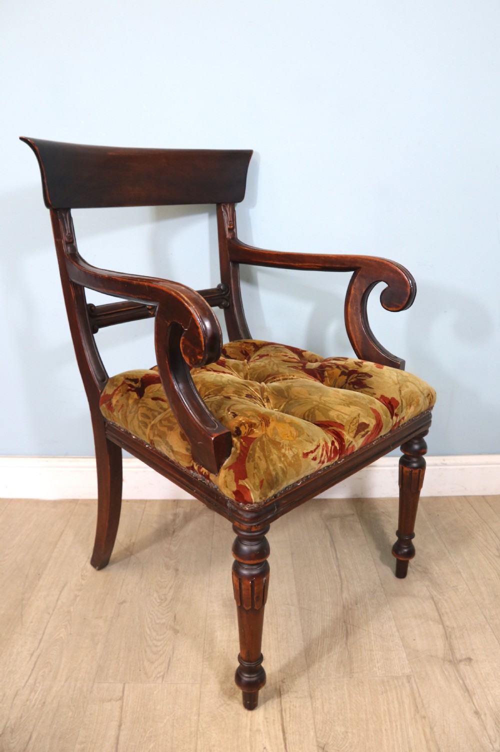 A lovely comfortable Victorian mahogany bar back carver chair  View XIII