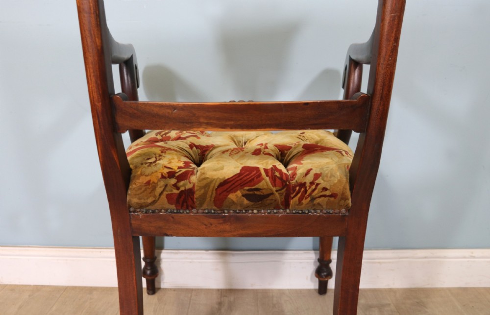 A lovely comfortable Victorian mahogany bar back carver chair  View XXIII