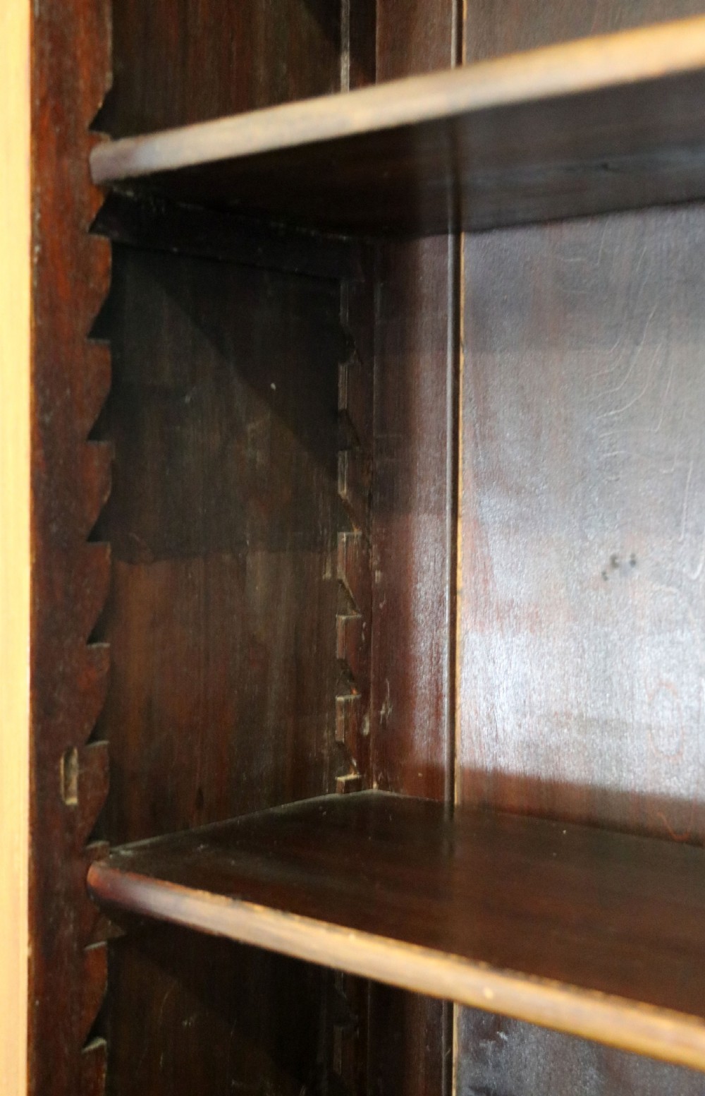 A lovely undersized true Edwardian bureau bookcase cabinet.  View XX