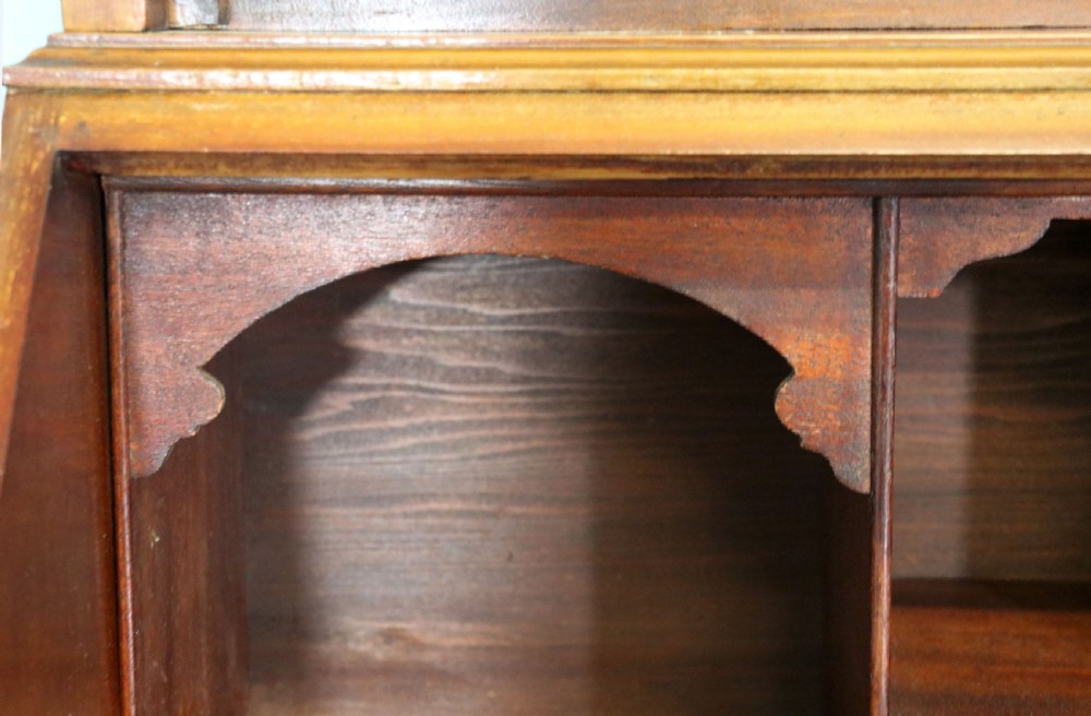 A lovely undersized true Edwardian bureau bookcase cabinet.  View XXVIII