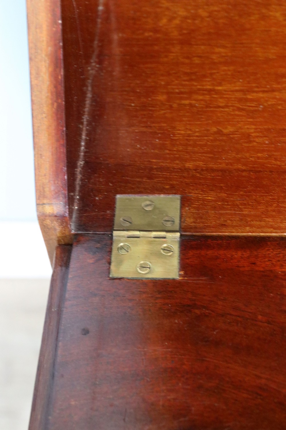A lovely undersized true Edwardian bureau bookcase cabinet.  View XXX