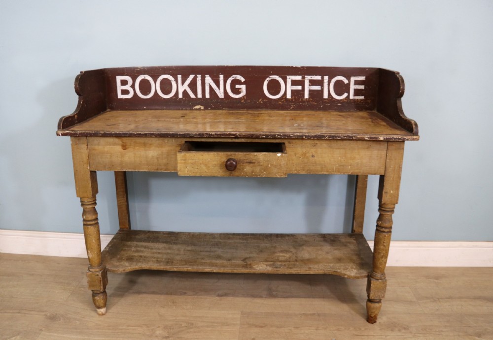A wonderful Victorian pine galleried side table!  View II
