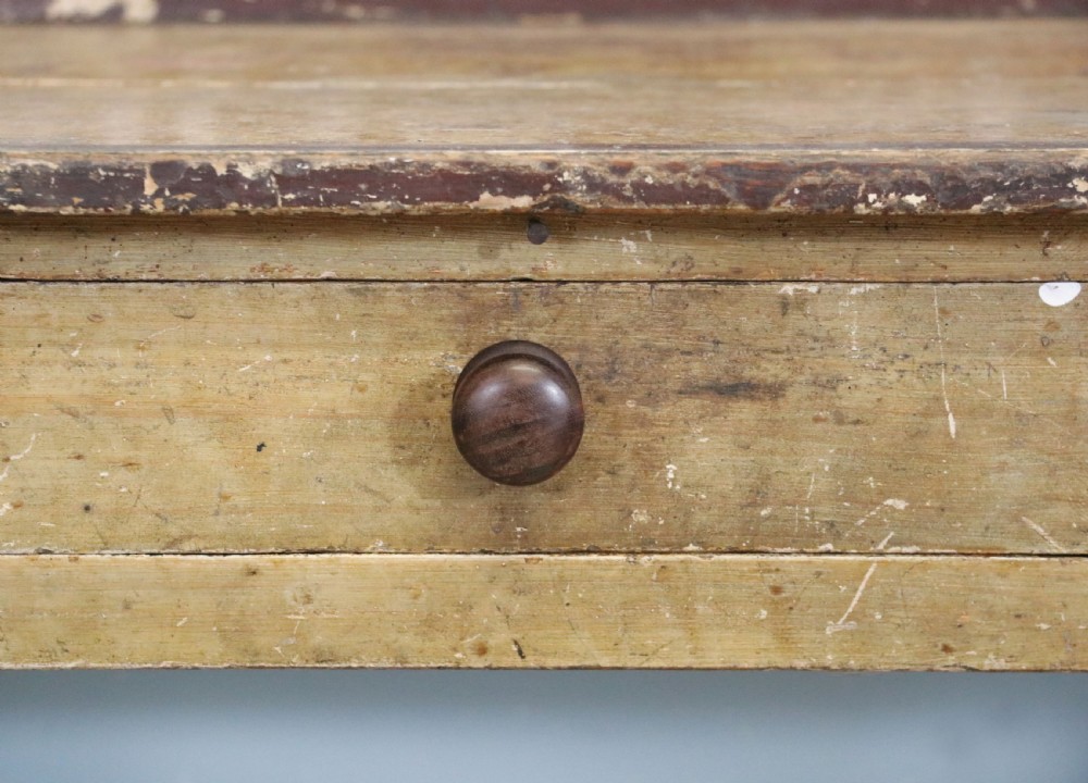 A wonderful Victorian pine galleried side table!  View XV