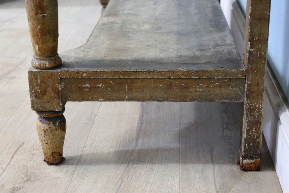 A wonderful Victorian pine galleried side table!  View XIX