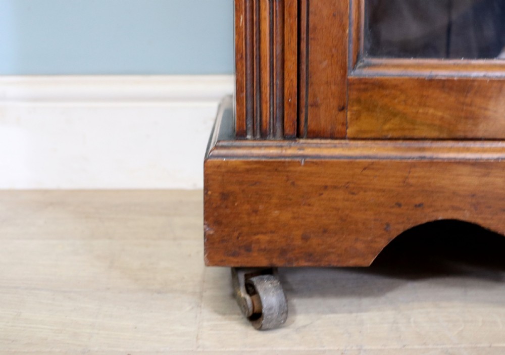  Late 19th century American walnut music cabinet. View XXIV