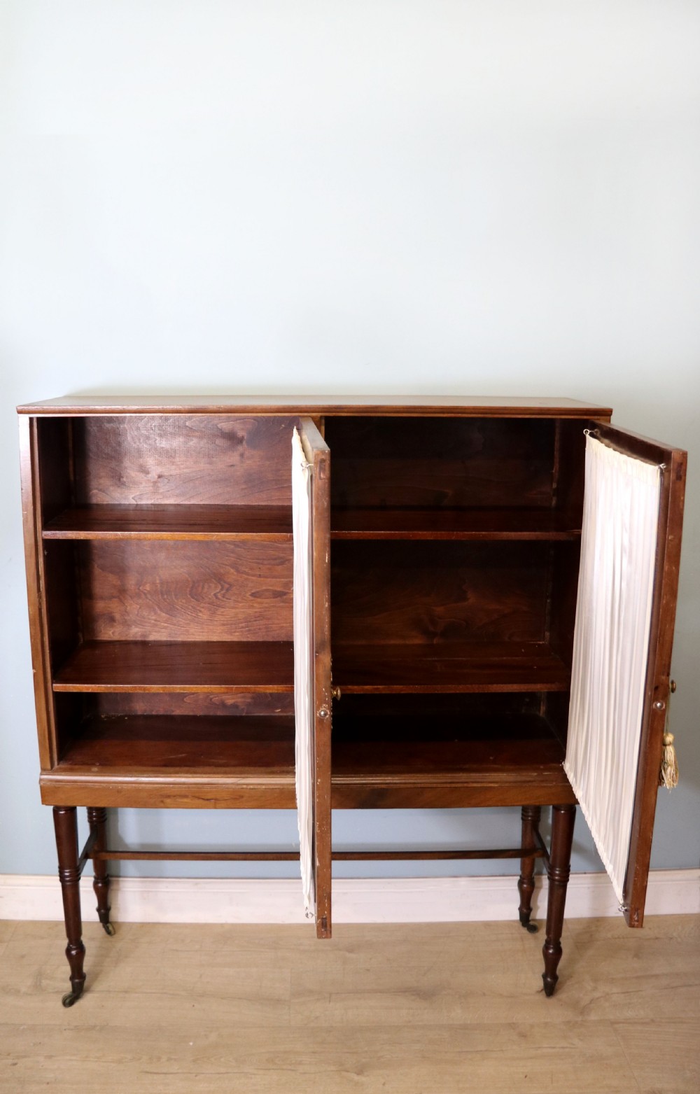 A lovely early 20th century two door side cabinet or bookcase  View II